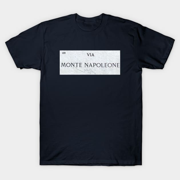 Via Montenapoleone T-Shirt by Glap